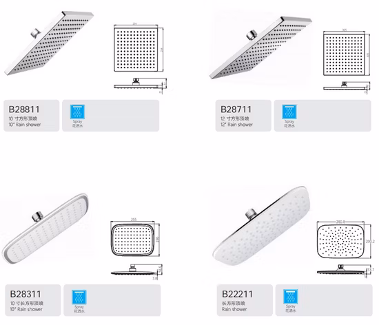 Dusche, Einzelfunktion, quadratische Kopfbrause
